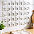 Premium Self-Adhesive Wall Hooks – Strong No-Drill Hooks for Kitchen, Bathroom & Home Organization